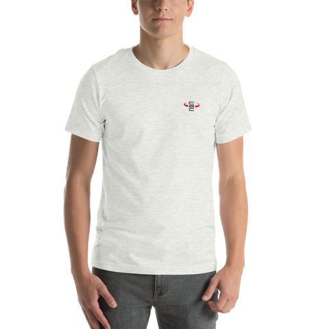 Camiseta C2C Just a MAN con diseño de boxeador de espaldas levantando el puño y frase motivacional en la espalda