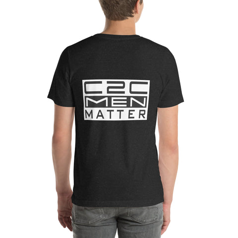 Camiseta negra C2C Men Matter, streetwear auténtico