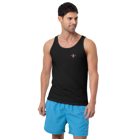 c2c men matter tank top streetwear camiseta tirantes negra frontal