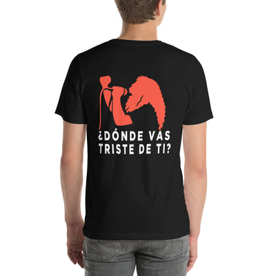 Camiseta negra tributo a Yosi de Los Suaves con frase “¿Dónde vas triste de ti?” – C2C Spanish Style