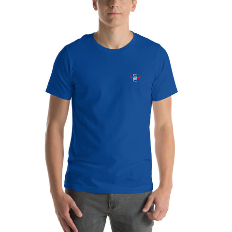 parte delantera de la camiseta Watanegui Consup azul unisex